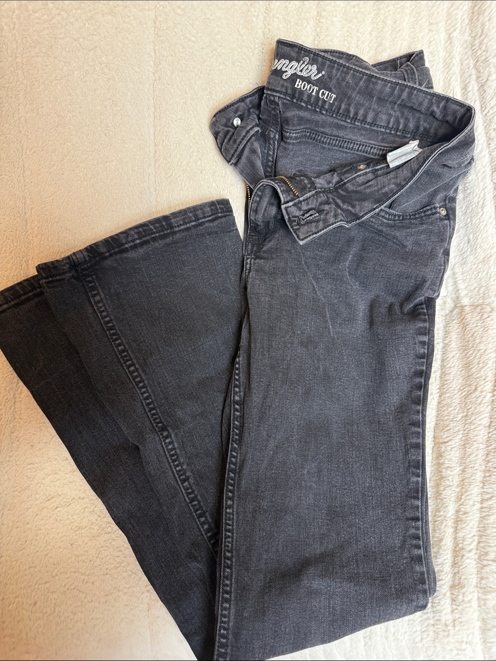 Wrangler Women's Boot Cut Jeans - Dark Gray Wash